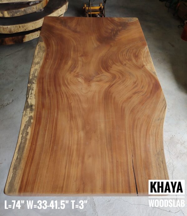 6ft 6 Seaters Khaya Solid Woodslab