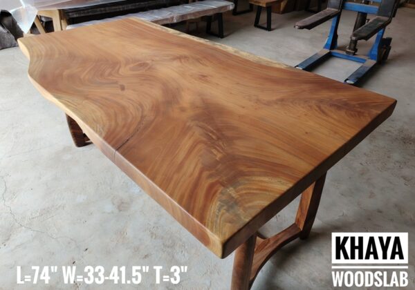 6ft 6 Seaters Khaya Solid Woodslab