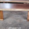 7.5ft x 3.5ft Merbau Solid Woodslab