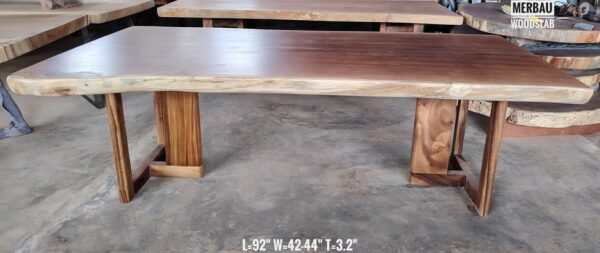 7.5ft x 3.5ft Merbau Solid Woodslab