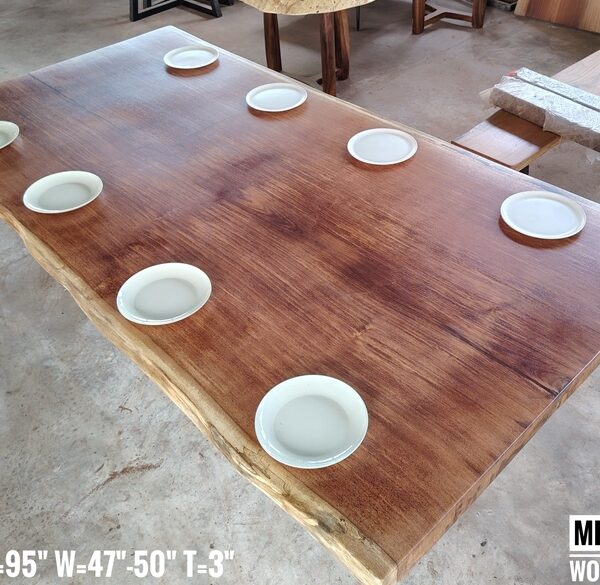 8ft x 4ft 8-10 SeatersMerbau Solid Woodslab
