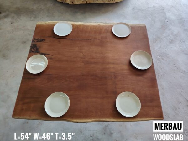 010 (2) 4.5ft x 4ft Merbau Solid Woodslab
