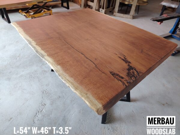 010 (5) 4.5ft x 4ft Merbau Solid Woodslab