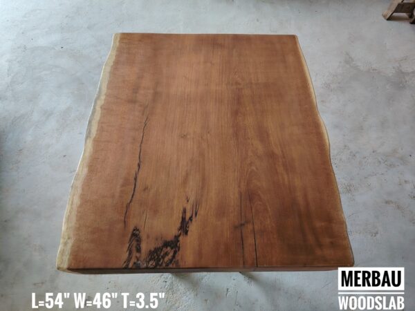 010 (6) 4.5ft x 4ft Merbau Solid Woodslab