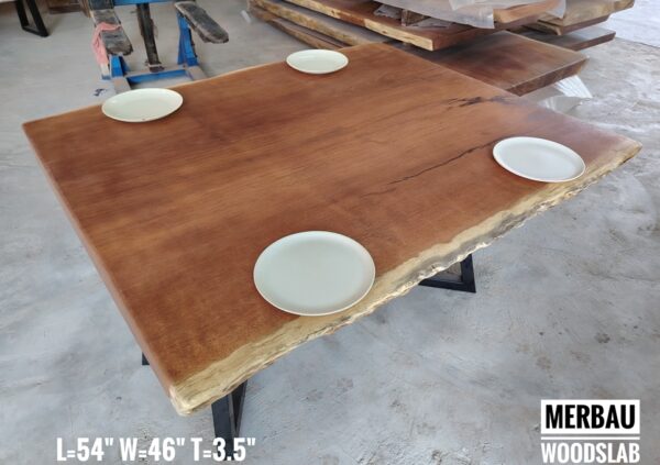 010 (7) 4.5ft x 4ft Merbau Solid Woodslab