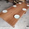 012 (3) 7ft x 3ft Meranti Solid Woodslab - 8 Seater Dining Table