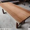 012 (5) 7ft x 3ft Meranti Solid Woodslab - 8 Seater Dining Table