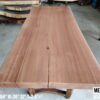 012 (6) 7ft x 3ft Meranti Solid Woodslab - 8 Seater Dining Table
