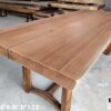 012 (8) 7ft x 3ft Meranti Solid Woodslab - 8 Seater Dining Table