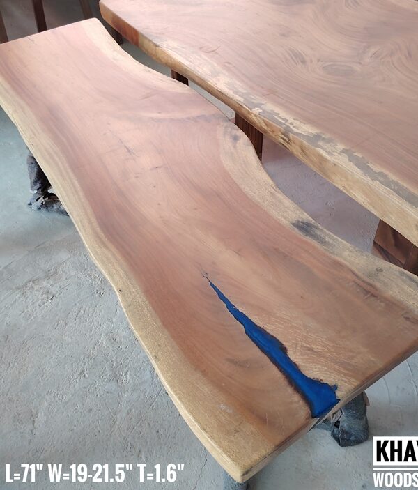 6ft Study Table / Console / Bartop - Khaya Solid Woodslab