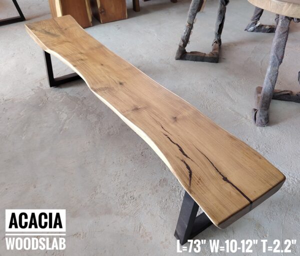 1000203147 6ft Bench - Acacia Solid Woodslab