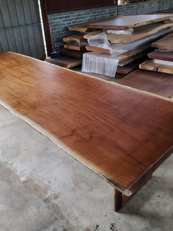 10 Seater 8.5ft Merbau Solid Woodslab