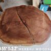 6 Seater Dining / Tea / Coffee Table - Merbau Solid Woodslab