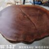 6 Seater Dining / Tea / Coffee Table - Merbau Solid Woodslab
