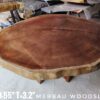 6 Seater Dining / Tea / Coffee Table - Merbau Solid Woodslab