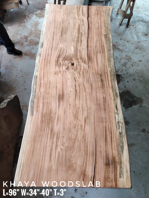 8-10 Seater 8ft Khaya Solid Woodslab