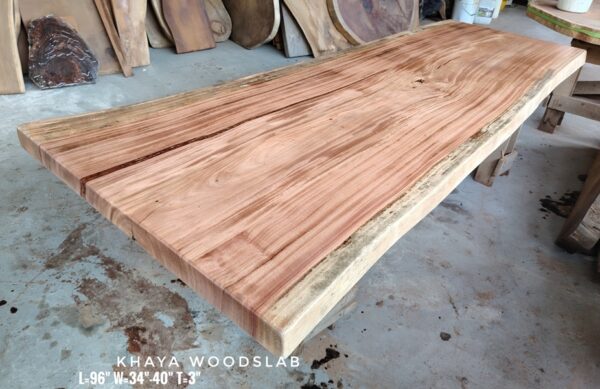 8-10 Seater 8ft Khaya Solid Woodslab