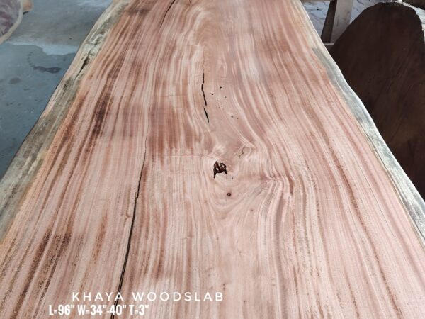 8-10 Seater 8ft Khaya Solid Woodslab