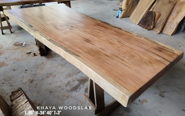 8-10 Seater 8ft Khaya Solid Woodslab