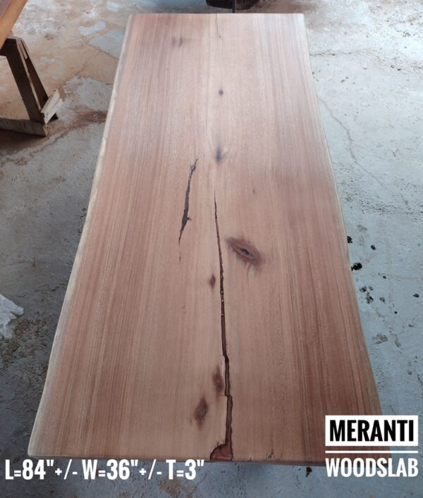 7ft x 3ft - 6-8 Seater -  Meranti Solid Woodslab -MRT01