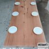 7ft x 3ft - 6-8 Seater -  Meranti Solid Woodslab -MRT01