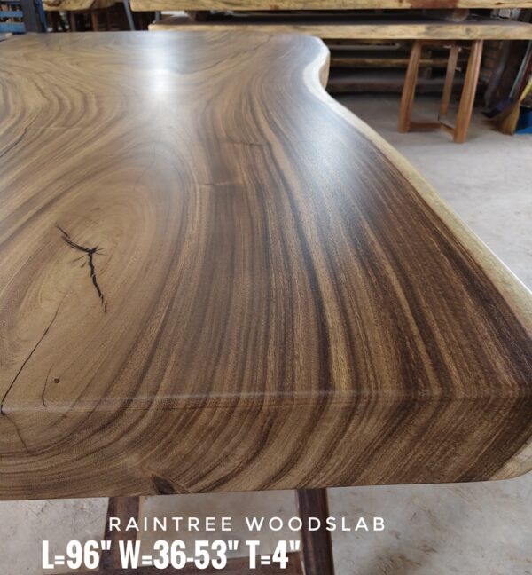 8-10 Seater 8ft Raintree Solid Woodslab - RT801