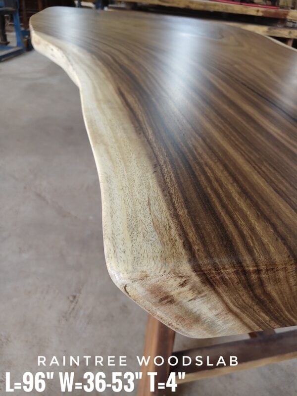 8-10 Seater 8ft Raintree Solid Woodslab - RT801