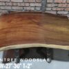 140626 (16) 4ft Computer Desk / Small 4 seater Raintree Solid Woodslab - RT401