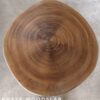 140626 (177) 4 Seater Round Khaya Solid Woodslab - KYR01