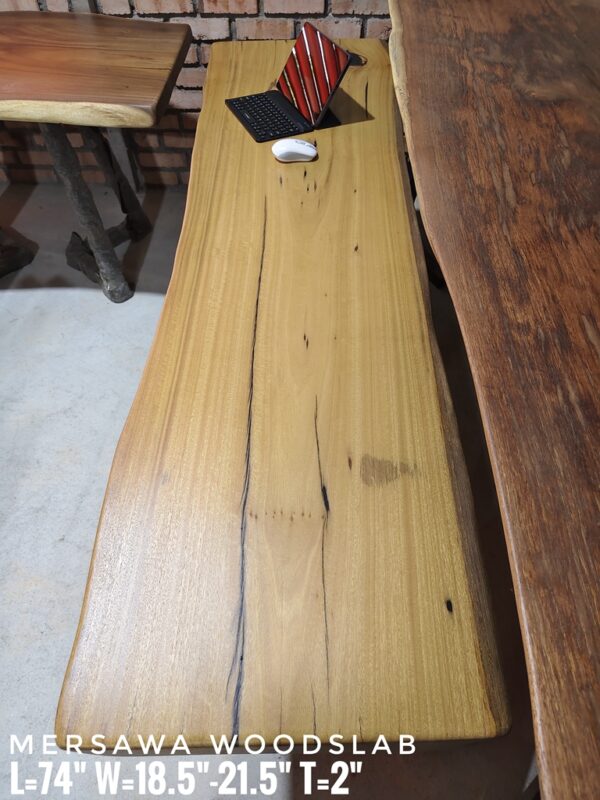 140626 (20) 6ft Mersawa Solid Woodslab - MRS01