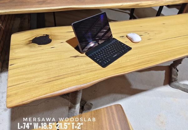 140626 (21) 6ft Mersawa Solid Woodslab - MRS01