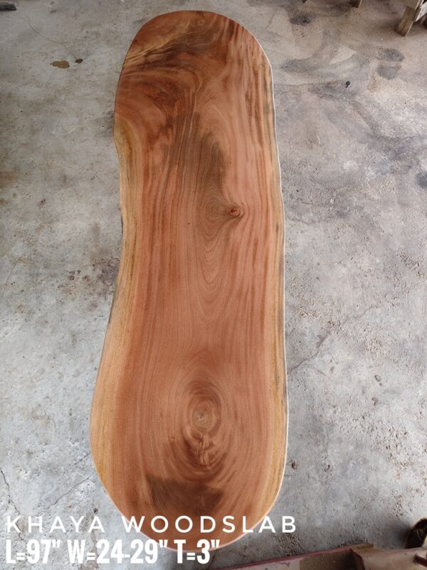 140626 (29) 8ft Khaya Solid Woodslab - KY01