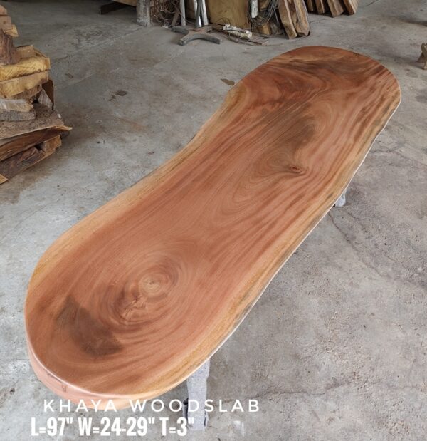 140626 (32) 8ft Khaya Solid Woodslab - KY01