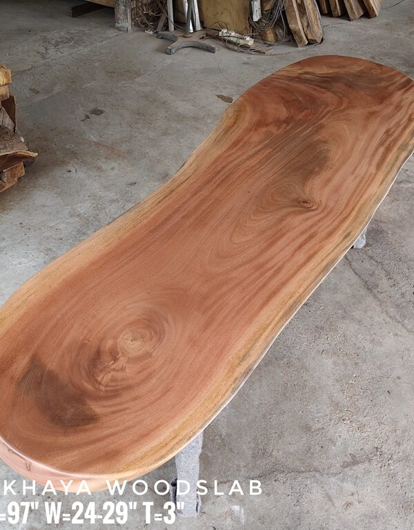 8ft Khaya Solid Woodslab - KY01