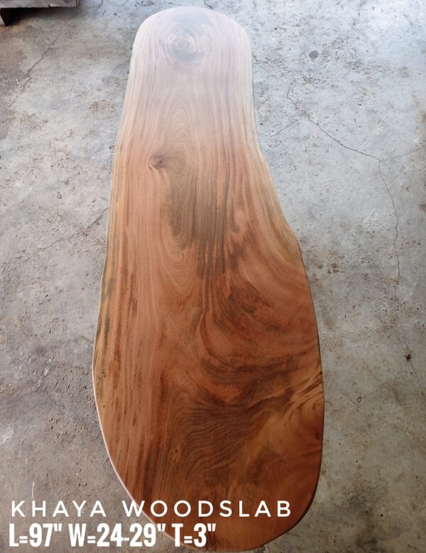 140626 (33) 8ft Khaya Solid Woodslab - KY01
