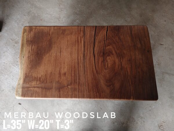 Coffee Table / Bench - Merbau Solid Woodslab MBB02