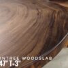 140626 (58) 5 Seater Round Shape Raintree Solid Woodslab - RTR01