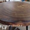 140626 (59) 5 Seater Round Shape Raintree Solid Woodslab - RTR01