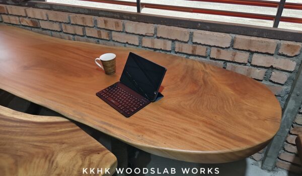 140626 (61) 8ft Khaya Solid Woodslab - KY01