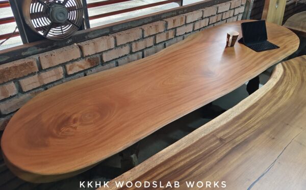 140626 (63) 8ft Khaya Solid Woodslab - KY01
