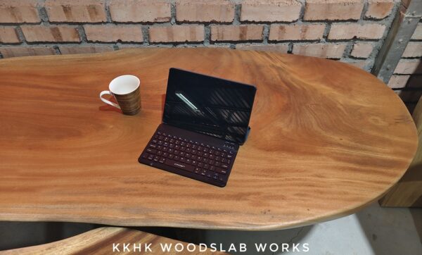 140626 (64) 8ft Khaya Solid Woodslab - KY01