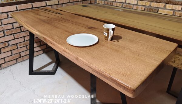 140626 (67) 6ft X 2ft Merbau Solid Woodslab - MB601