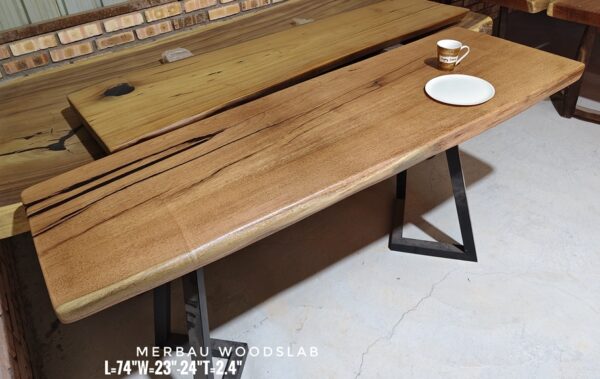 140626 (68) 6ft X 2ft Merbau Solid Woodslab - MB601