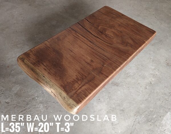 Coffee Table / Bench - Merbau Solid Woodslab MBB02