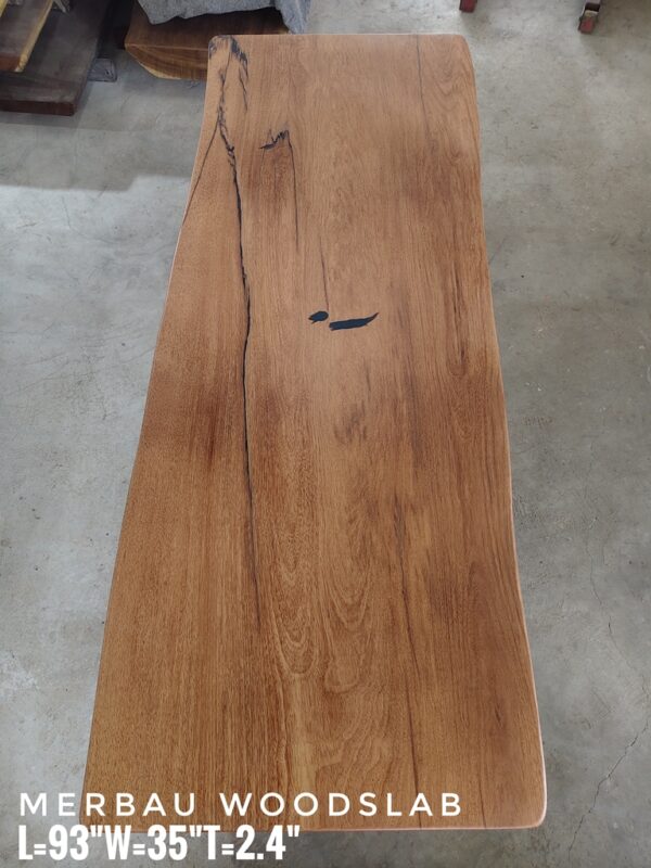 140626 (74) 8-10 Seater Merbau Solid Woodslab - MB805