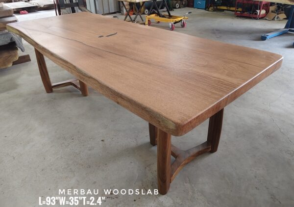 140626 (75) 8-10 Seater Merbau Solid Woodslab - MB805