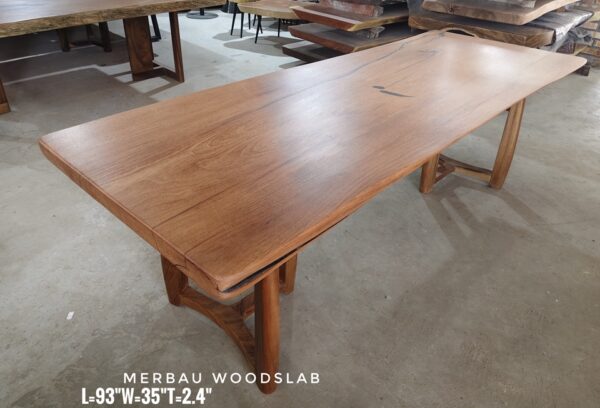 140626 (76) 8-10 Seater Merbau Solid Woodslab - MB805