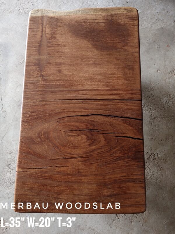 Coffee Table / Bench - Merbau Solid Woodslab MBB02