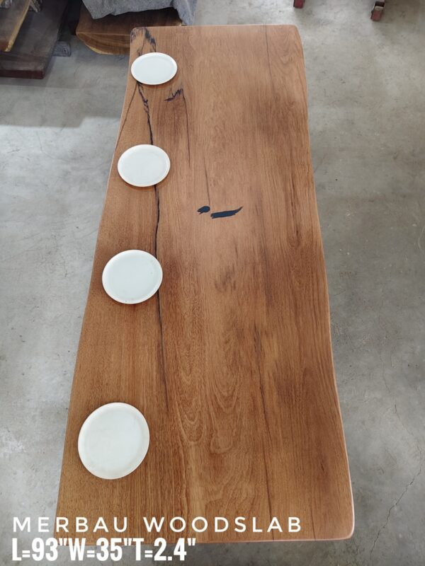 8-10 Seater Merbau Solid Woodslab - MB805