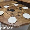 140626 (84) 6 Setaer Oval Raintree Solid Woodslab - RTR02